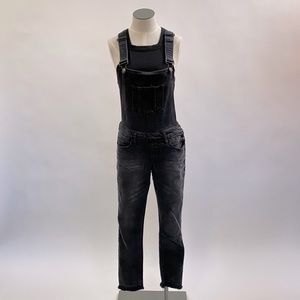 Refuge Black Denim Overalls (medium)